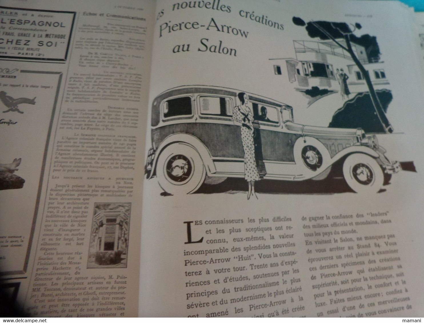 l'automobile  et le tourisme 4 octobre 1930
