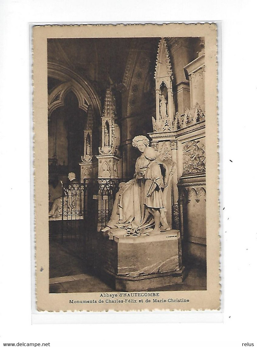 DEP. 73 ABBAYE D'HAUTECOMBE MONUMENTS DE CHARLES-FELIX ET DE MARIE-CHRISTINE - Monuments