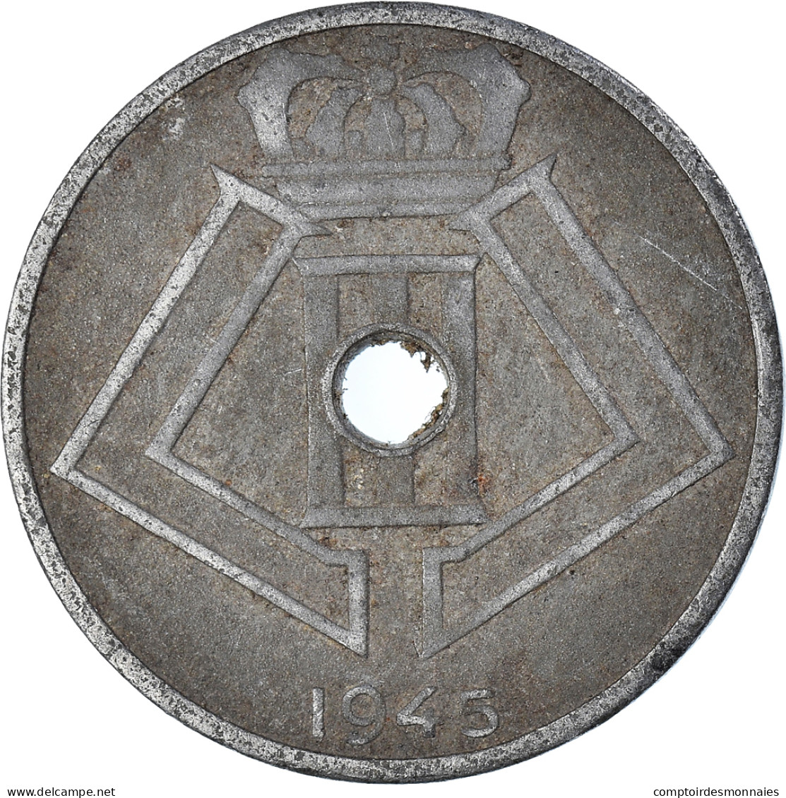 Monnaie, Belgique, 25 Centimes, 1945 - 10 Centimes & 25 Centimes