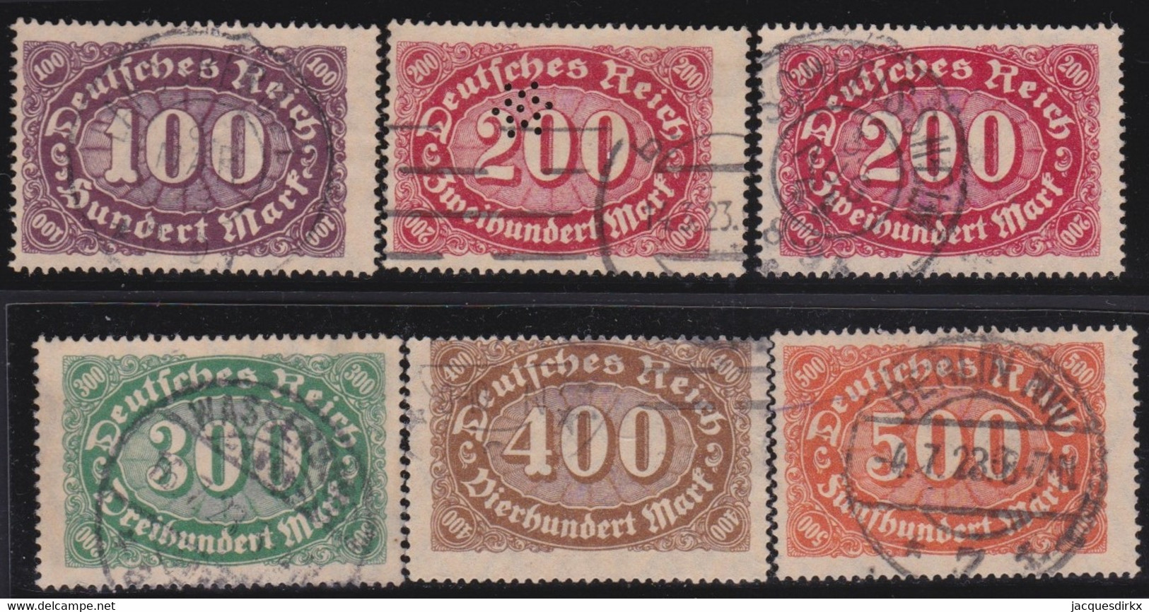 Deutsches Reich   .    Michel   .   219/233     .    O    .   Gestempelt   .    /    .   Cancelled - Used Stamps