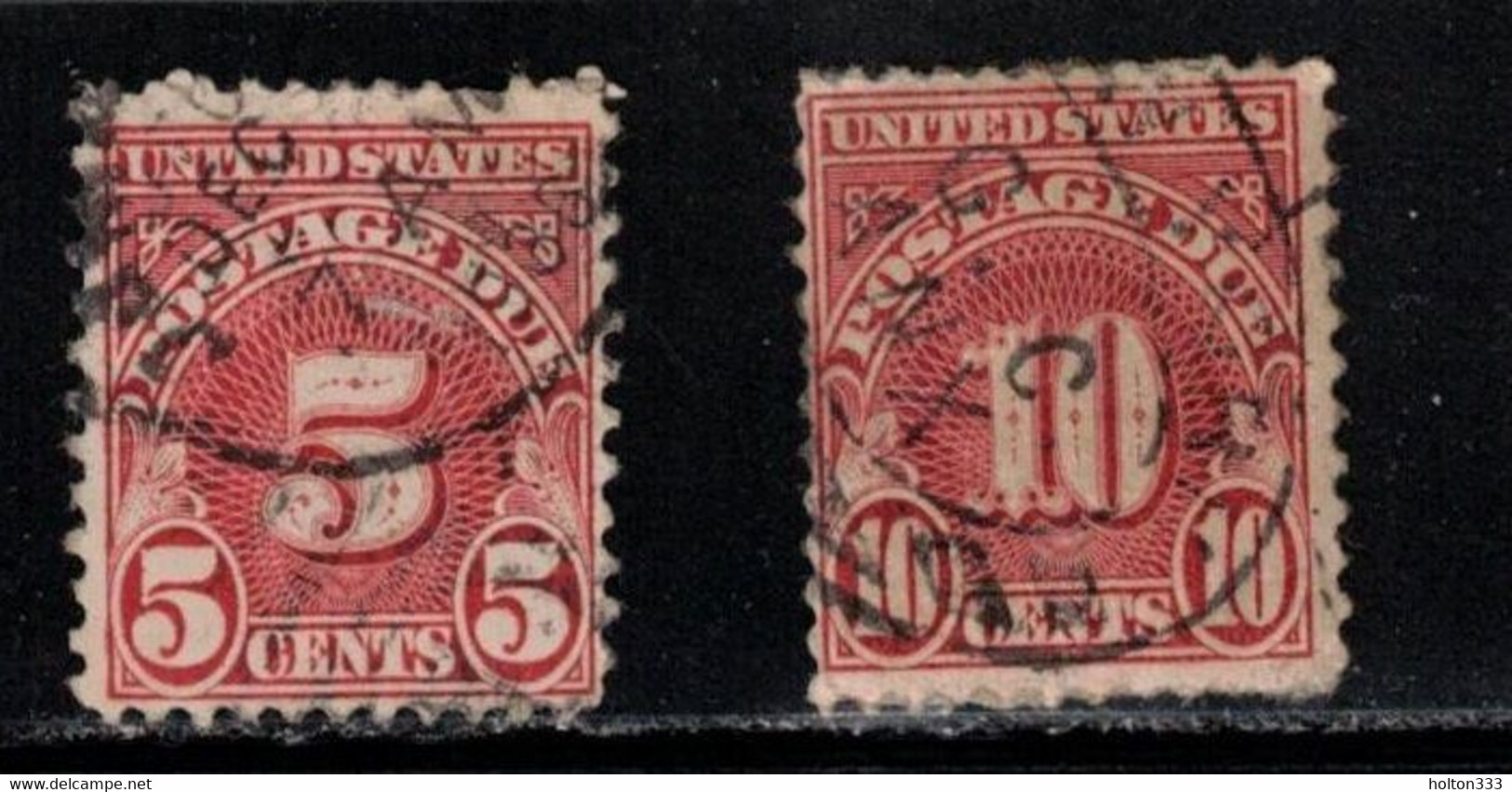 USA Scott # J83-4 Used - Postage Dues - Taxe Sur Le Port