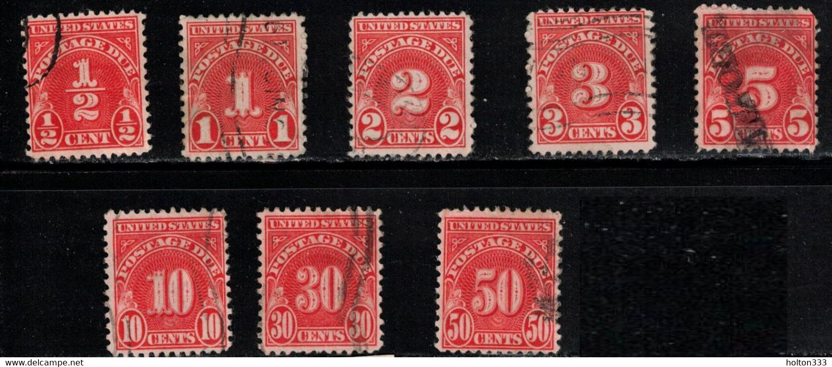 USA Scott # J79-86 Used - Postage Dues - Portomarken