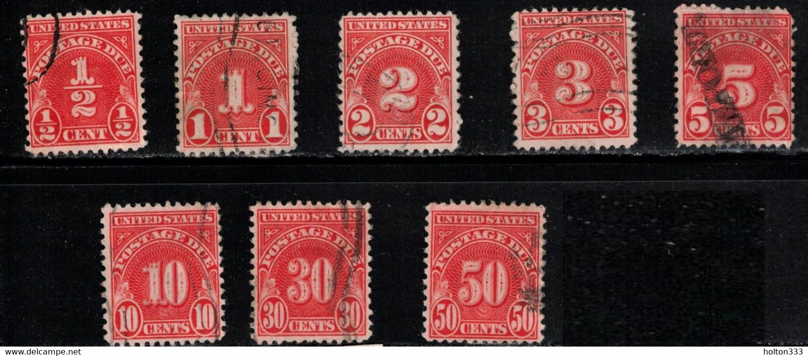 USA Scott # J79-86 Used - Postage Dues - Strafport