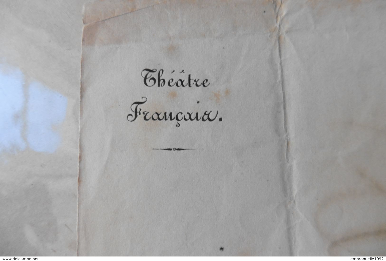 Lettre Autographe de Mocquard secrétaire de Napoléon III à Arsène Houssaye Second Empire