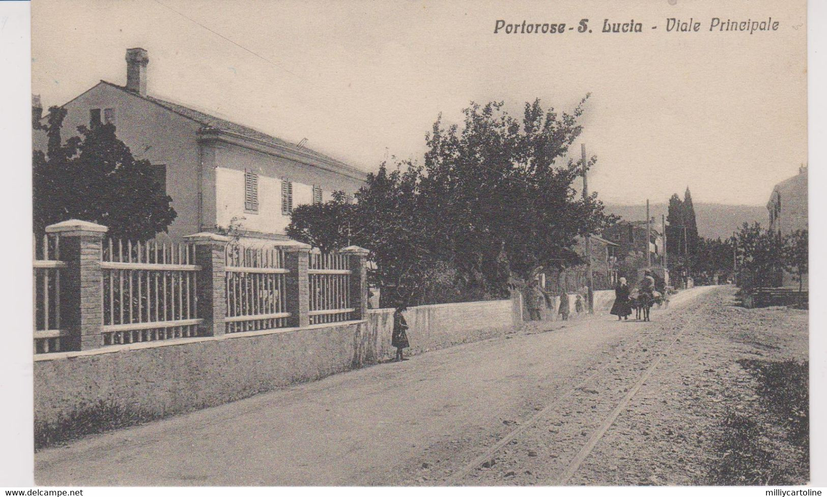 PORTOROSE S.LUCIA SLOVENIA VIALE PRINCIPALE 1920 BELLA ! - Slovenia