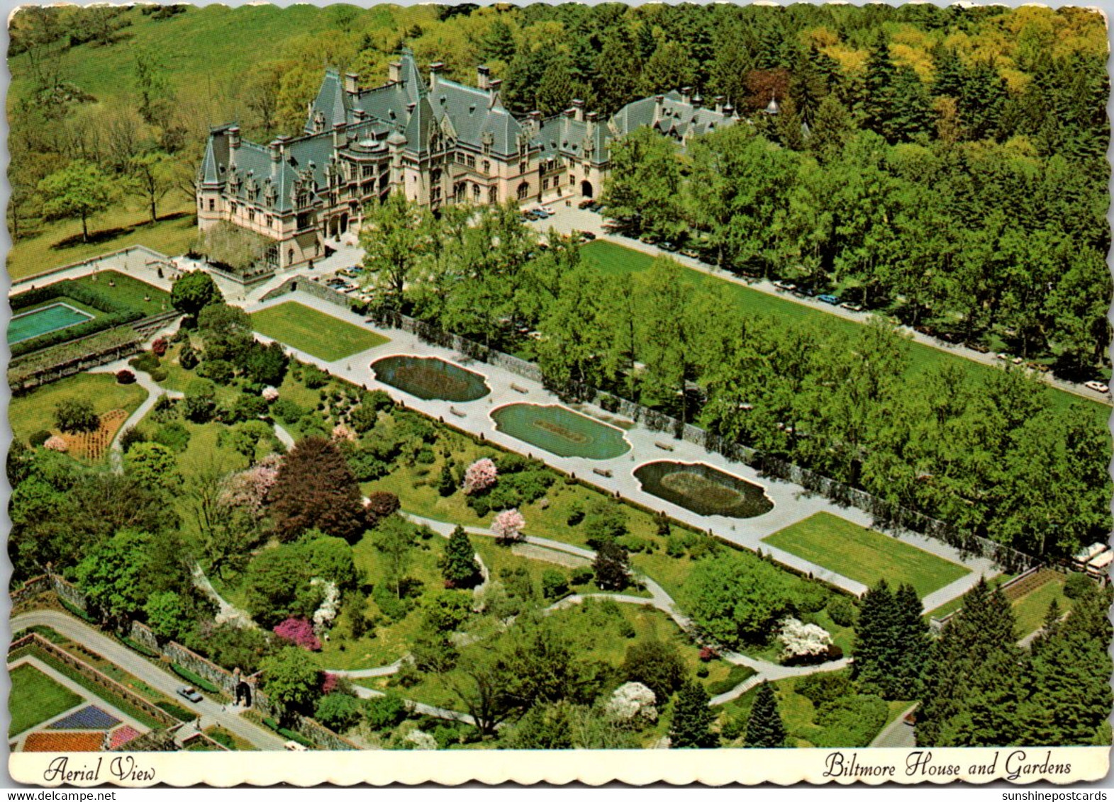 North Carolina Asheville Biltmore House Aerial View - Asheville