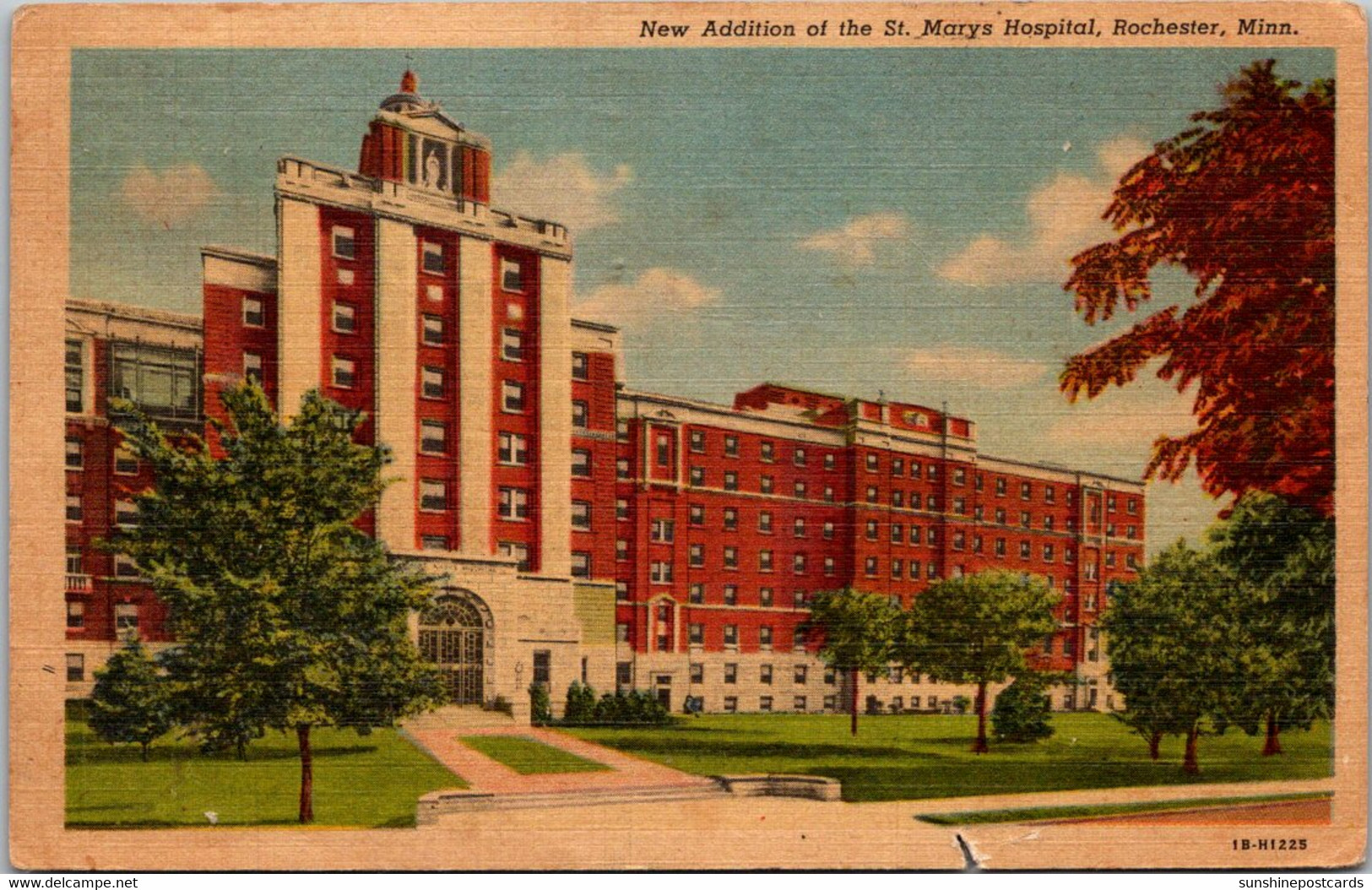 Minnesota Rochester New Addiition Of The St Marys Hospital 1952 Curteich - Rochester