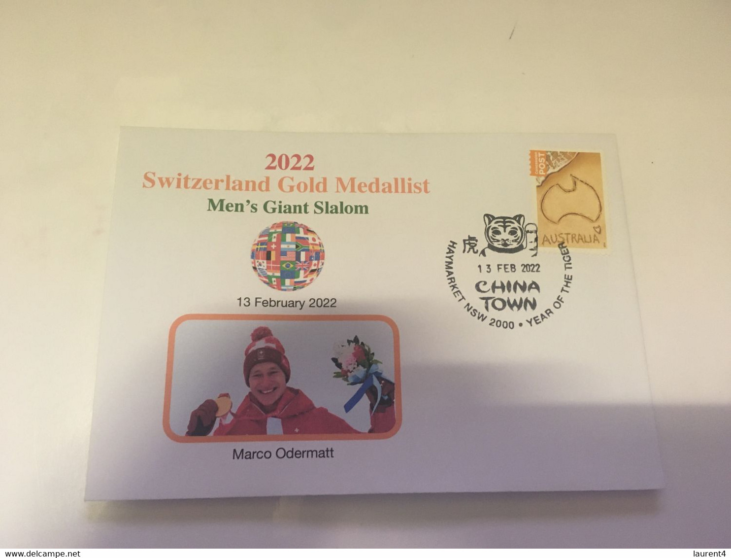 (3 H 14) (Australia) China Beijing Winter Olympic Games - Switzerland Gold - Men's Giant Slalom - Invierno 2022 : Pekín