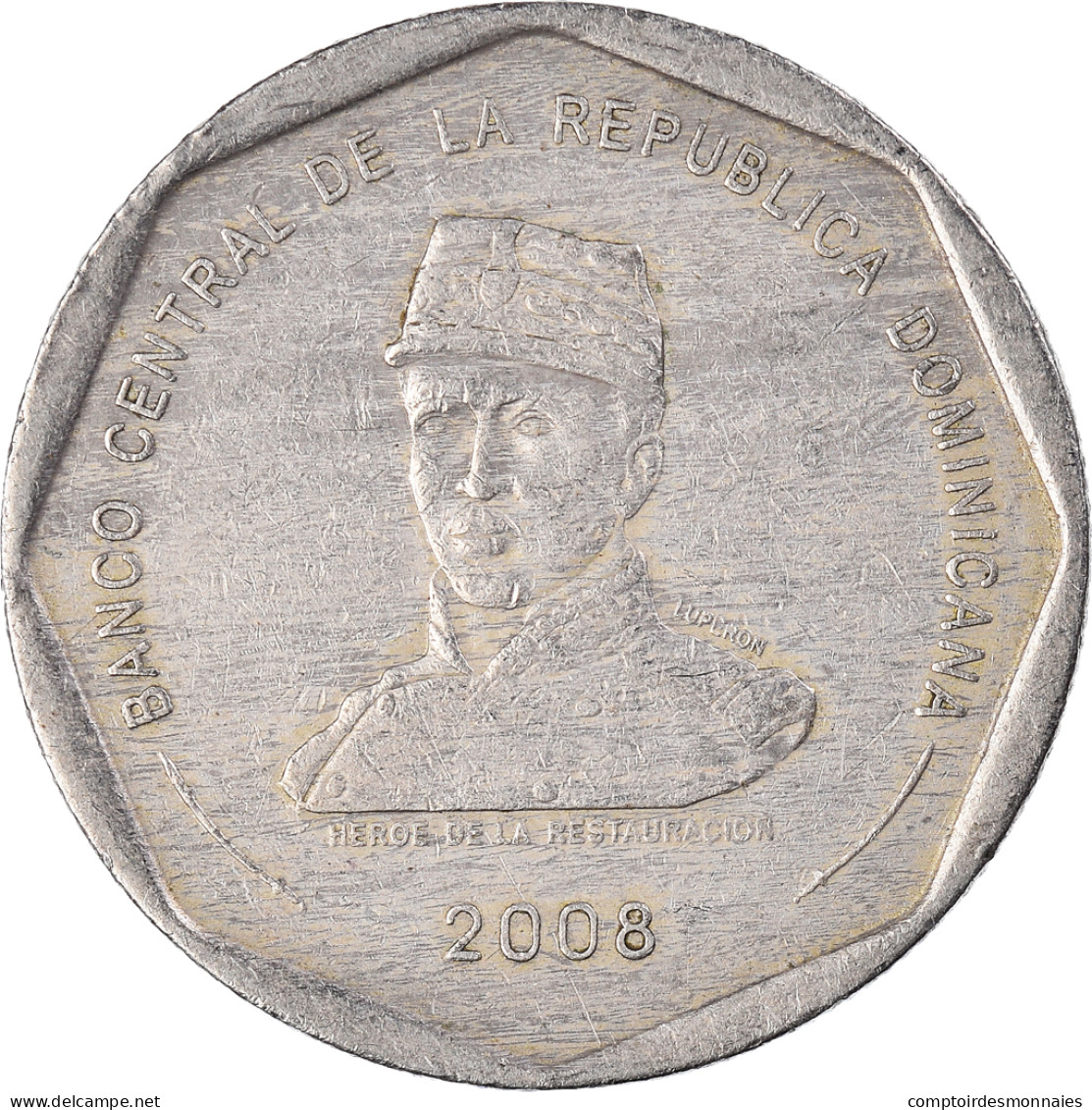 Monnaie, République Dominicaine, 25 Pesos, 2008 - Dominicana