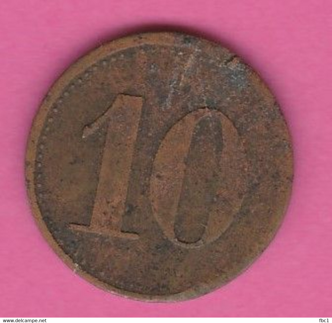 Jeton De Jeu - Juge De Paix - 10 Centimes - Machine à Sous - Cafés Parisiens (467) - Casino