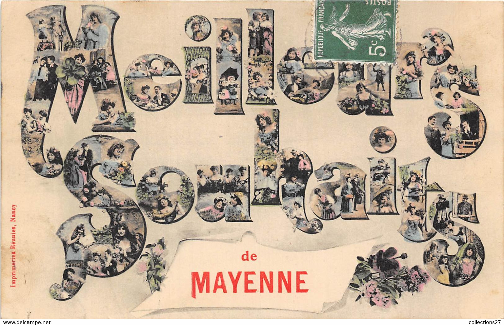 53-MAYENNE- MEILLEURS SOUHAITS DE MAYENNE - Mayenne