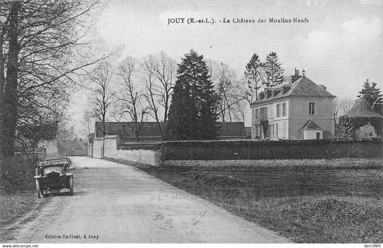 JOUY (Eure-et-Loir) - Le Château Des Moulins-Neufs - Automobile Décapotable - Jouy