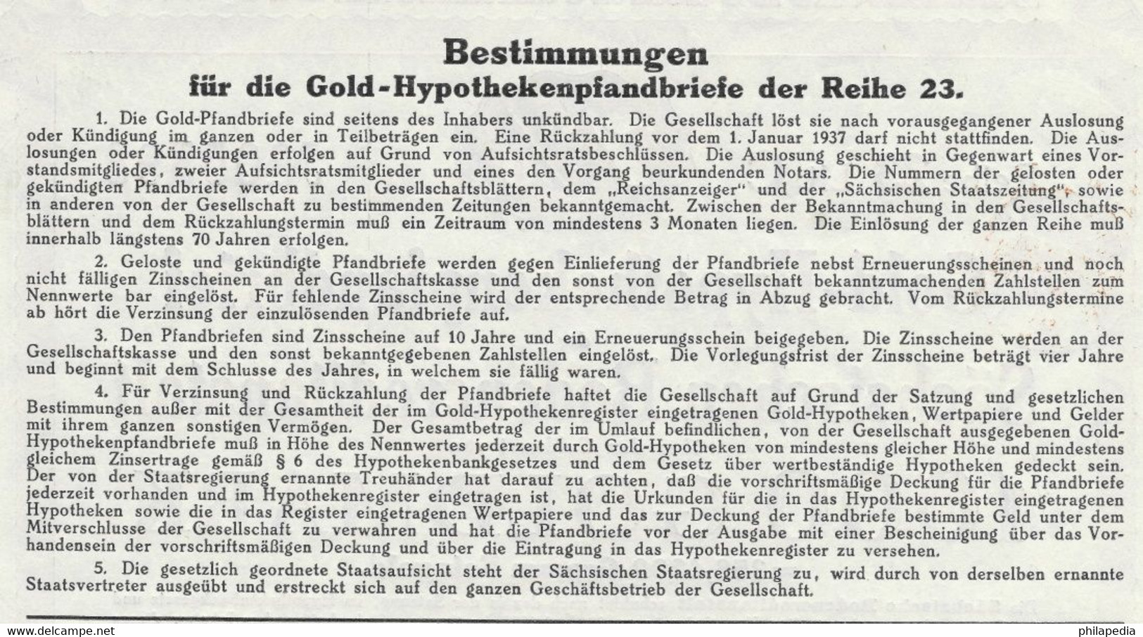 Allemagne Obligation Hypothécaire Or Fin 35.842 Gr 1000 Mark Or Bond Fine Gold Feingold Bono Oro Fino 1937 1000 Goldmark
