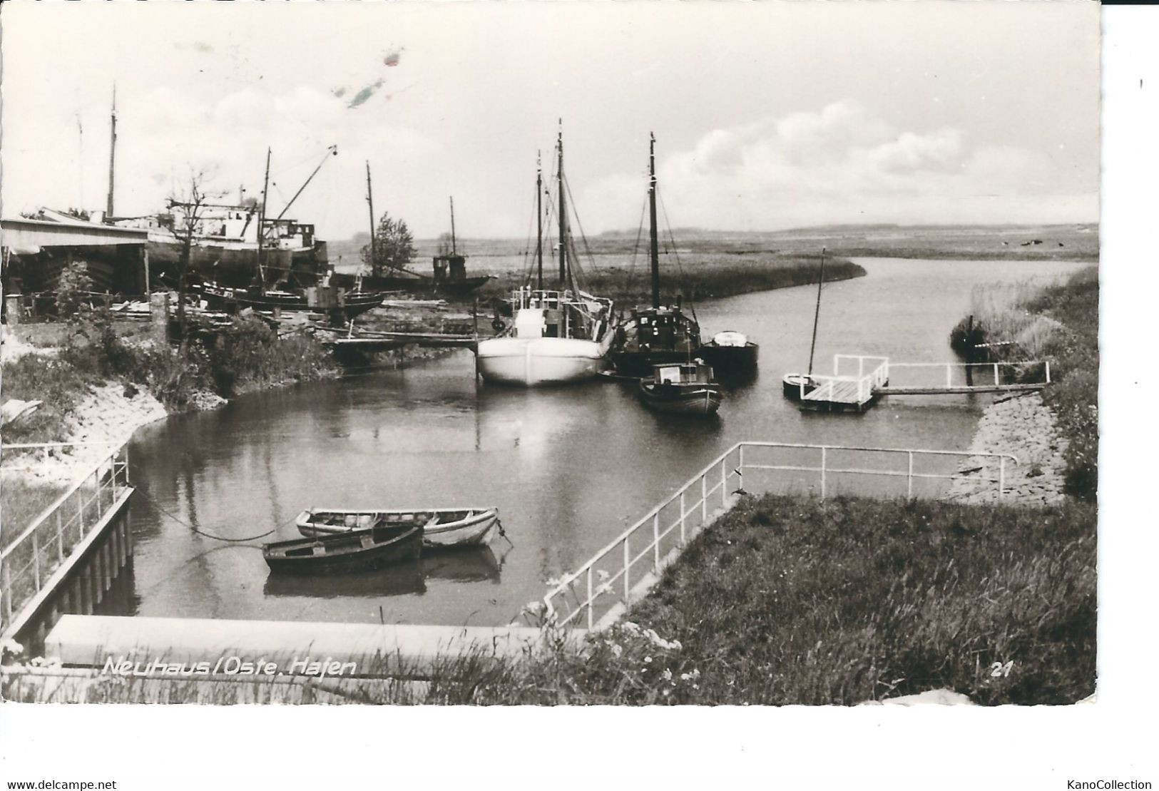 Neuhaus, Oste, Hafen, Gelaufen 1966 - Cuxhaven