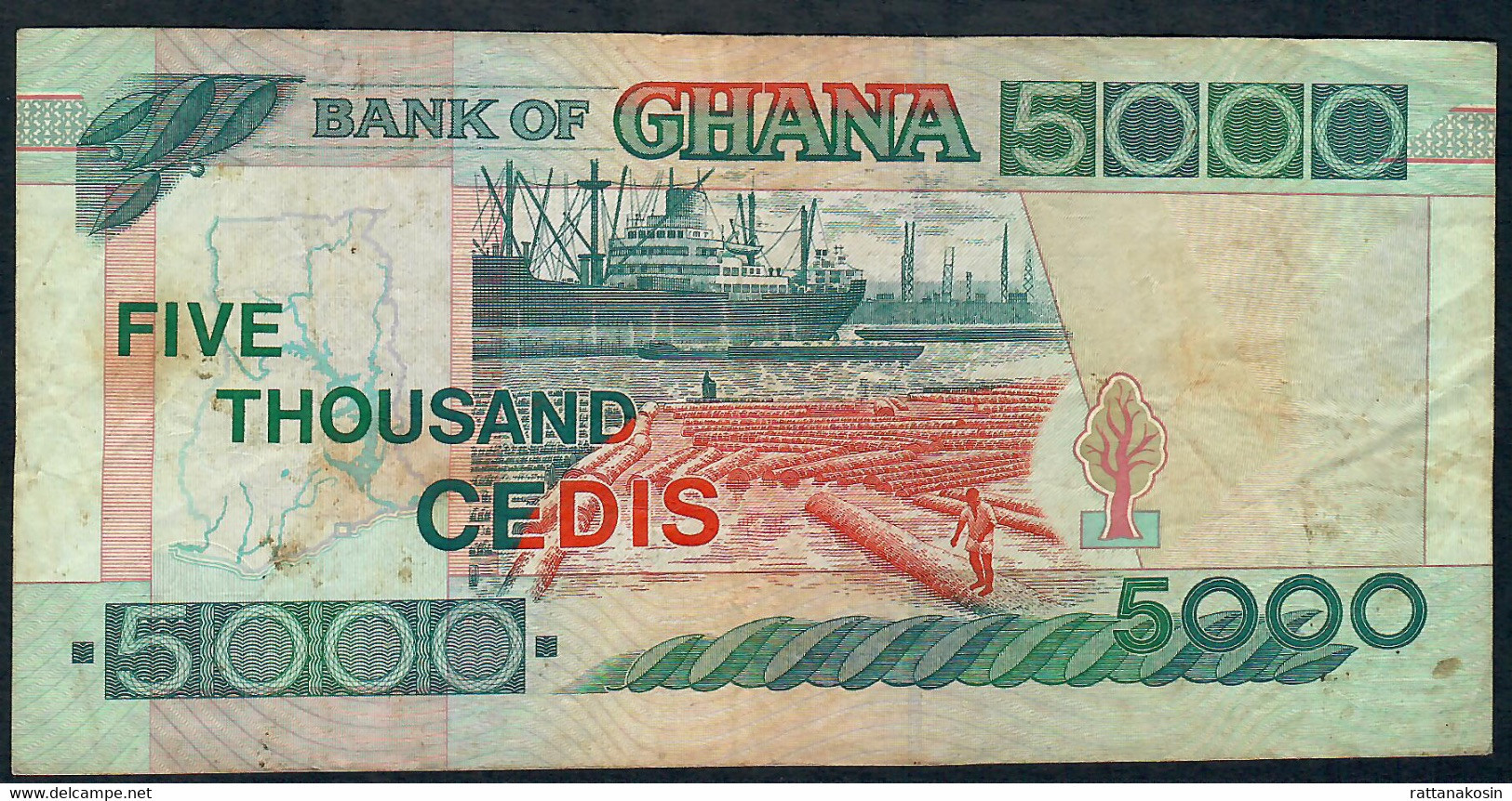 GHANA P34d   5000   CEDIS   1.7.1999  #AU       VF - Ghana