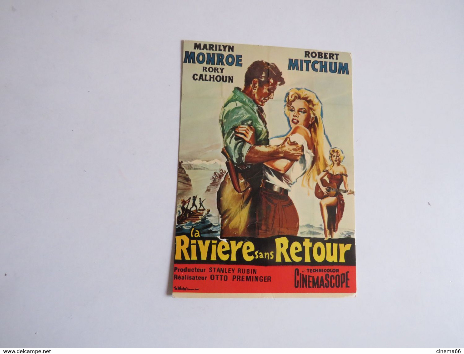 LA RIVIERE SANS RETOUR - Marilyn MONROE & Robert MITCHUM - Posters Op Kaarten