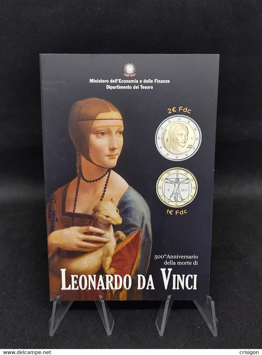 Italia. - 2019 Dittico 'Anniversario Della Morte Di Leonardo Da Vinci " - Herdenking