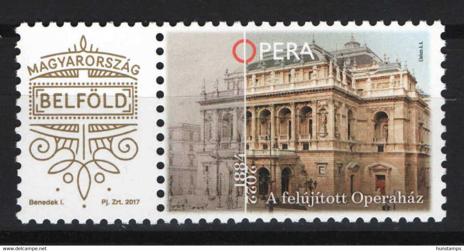 Hungary 2022. Renovated Opera Hause Post-personal Limited Issue! MNH (**) - Unused Stamps