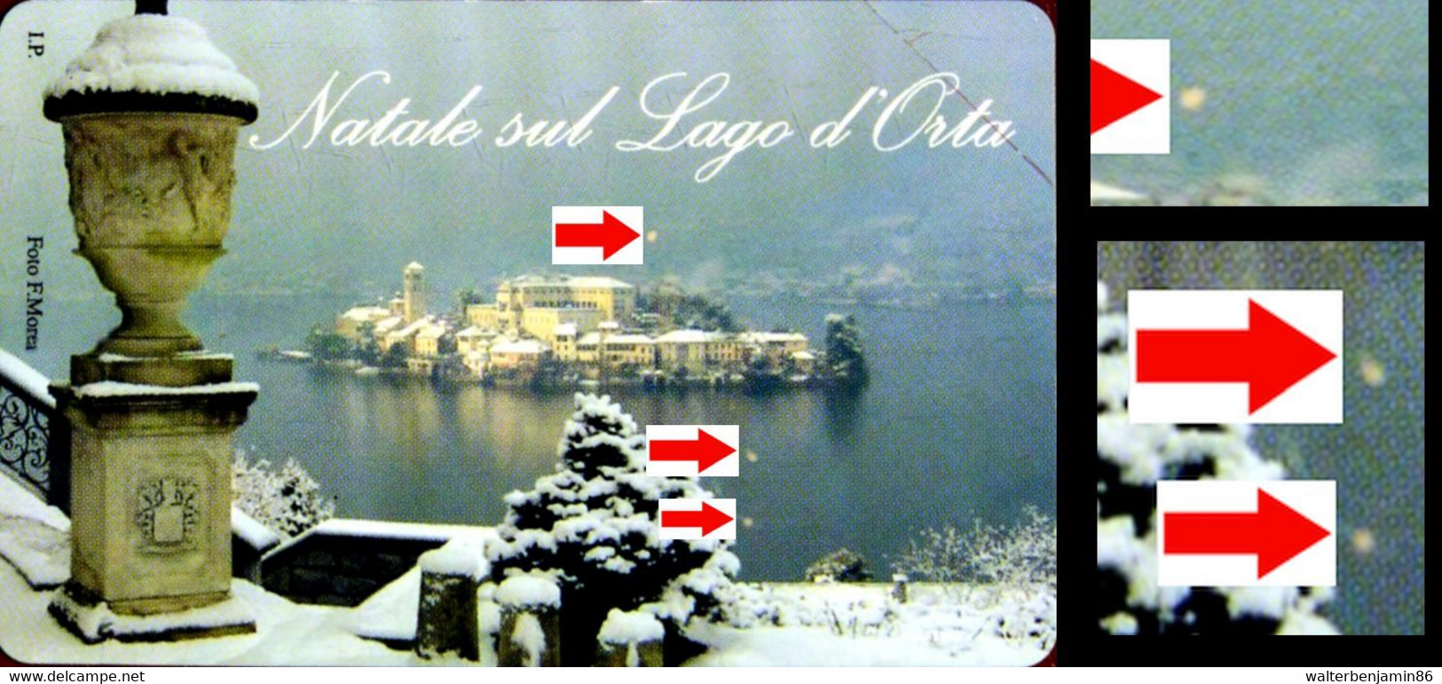 G 1771 273 C&C 3868 SCHEDA NUOVA MAGNETIZZATA NATALE SUL LAGO D' ORTA VARIANTE PUNTI - [3] Fehlliste