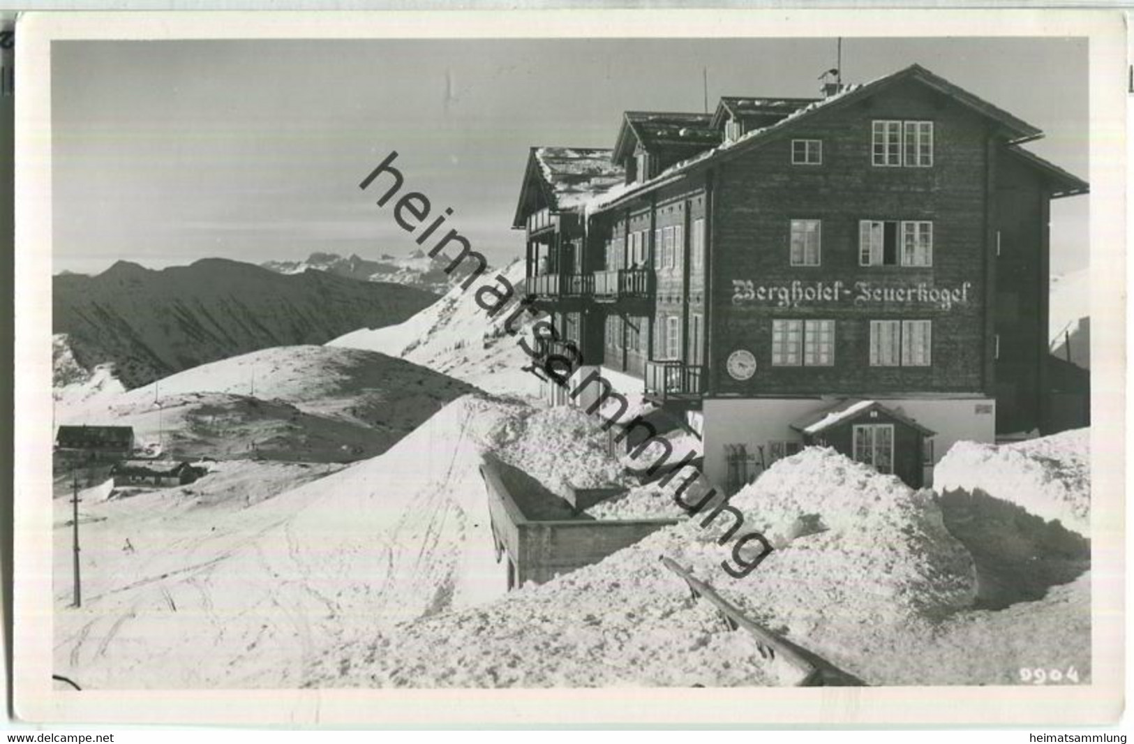 Berghotel Feuerkogel - Foto-Ansichtskarte - Verlag F. E. Brandt Gmunden - Ebensee