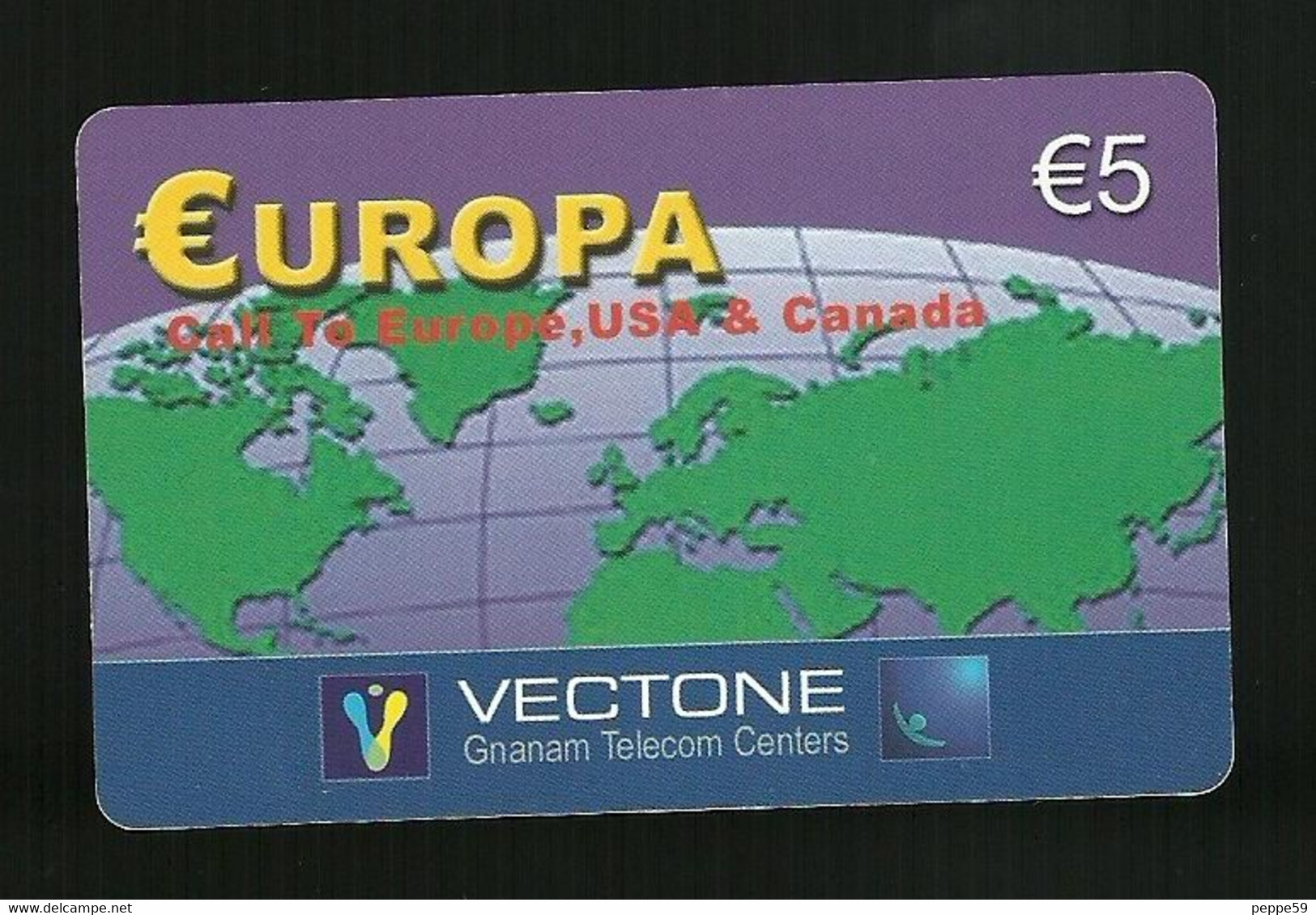 Carta Prepagata Vectone - Europa Da 5 Euro - Otros & Sin Clasificación