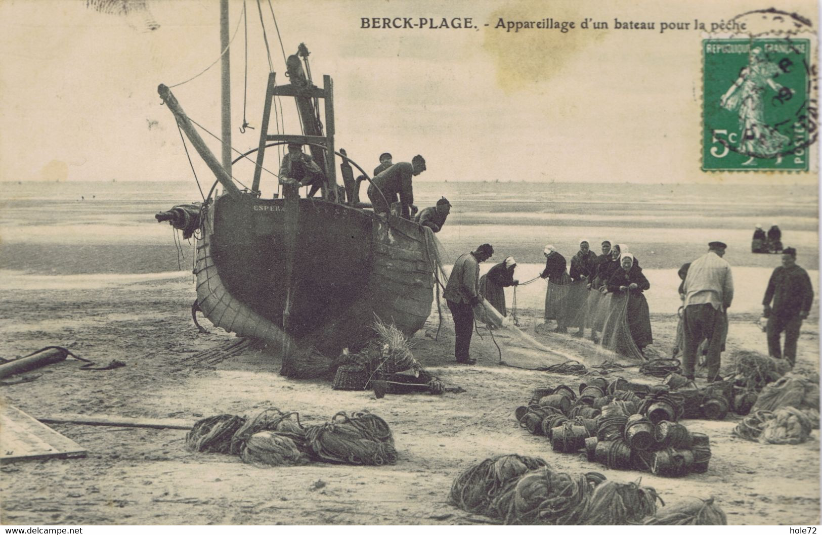 62 - Berck-Plage (Pas-de-Calais) - Appareillage D'un Bateau Pour La Pêche - Lens