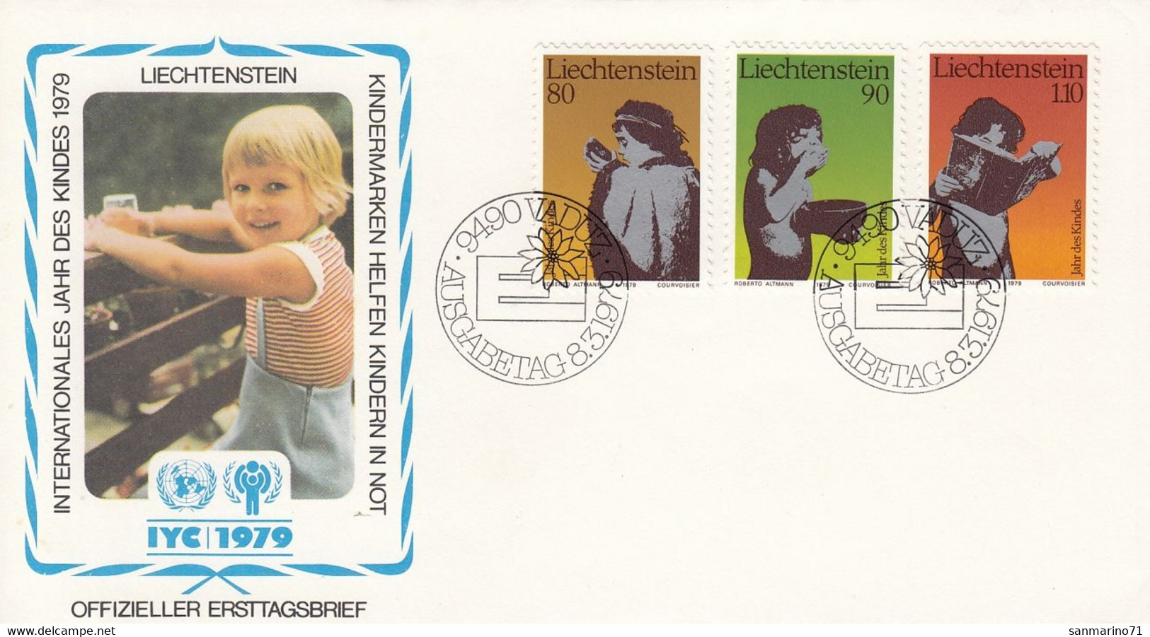 LIECHTENSTEIN FDC 725-727 - Contre La Faim