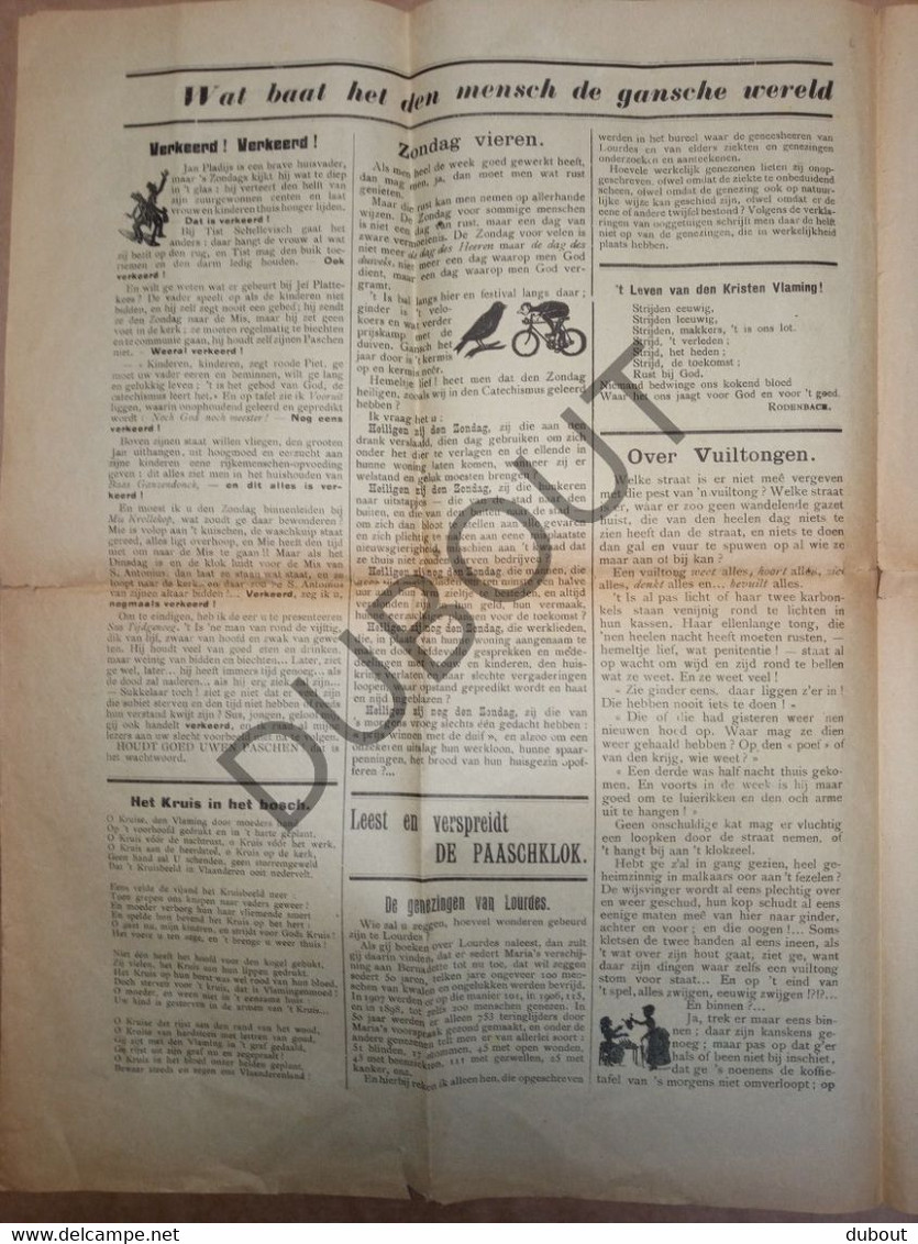 Krant/Journal - De Paaschklok - 1909 - Gedrukt Te Lier (V1039) - Informaciones Generales