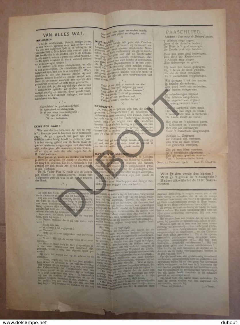 Krant/Journal - De Paaschklok - 1909 - Gedrukt Te Lier (V1039) - Informations Générales