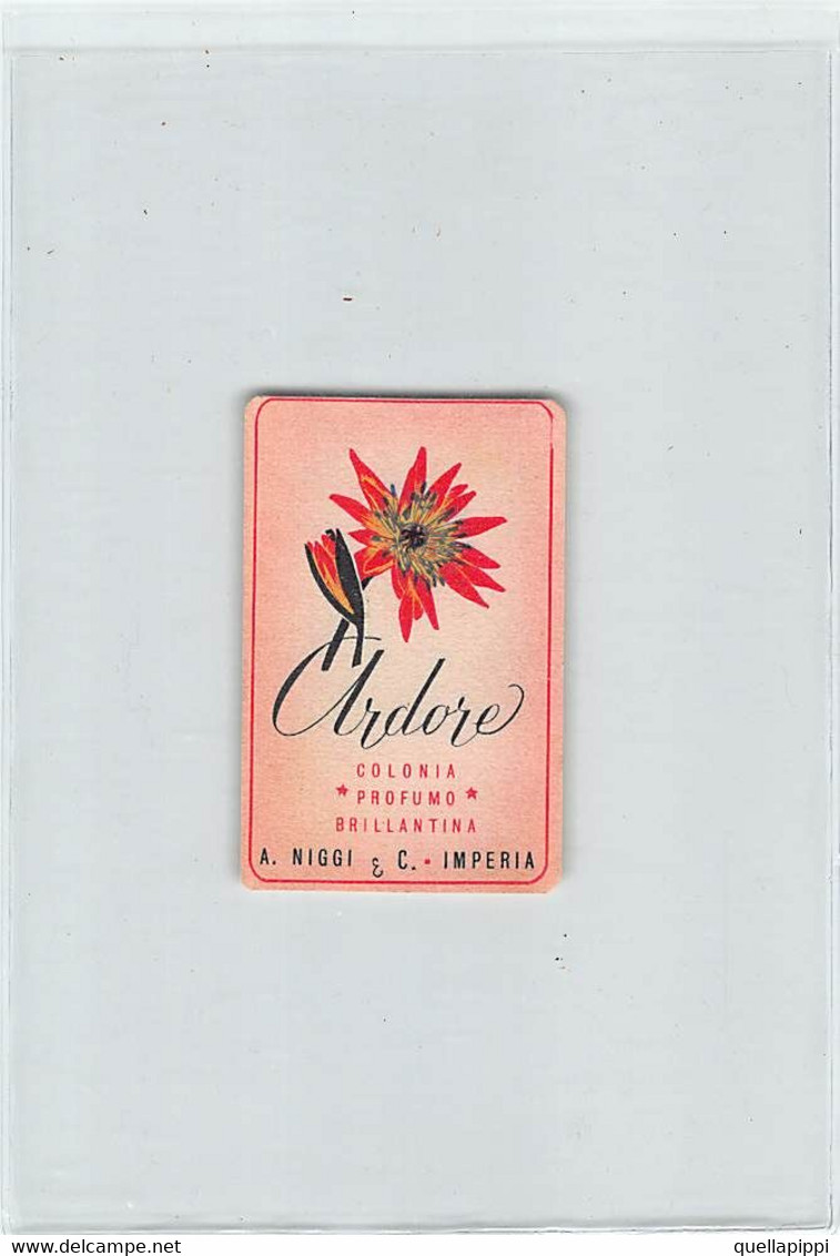 014015 "IMPERIA - A. NIGGI & C. - ARDORE - COLONIA, PROFUMO, BRILLANTINA" III QUARTO XX SEC. ETICHETTA - Labels