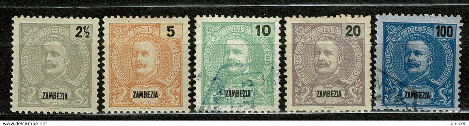 Zambézia, 1898/901, # 14/6, 18, 23, MNG And Used - Zambezië