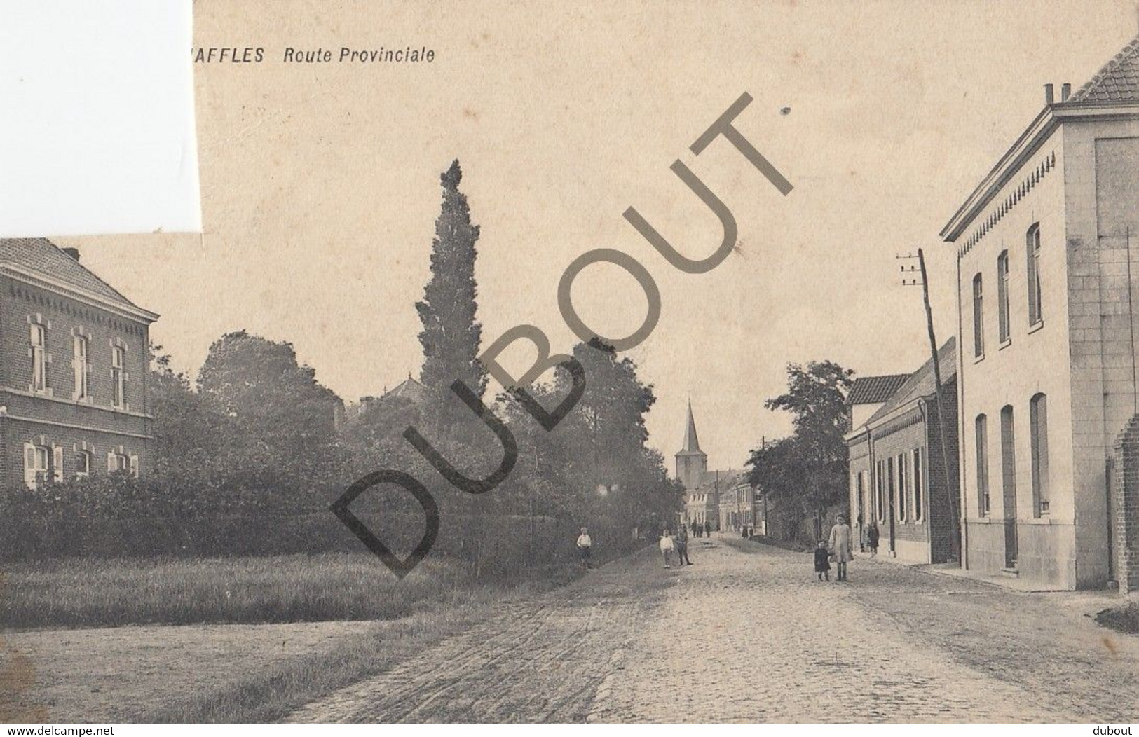 Postkaart-Carte Postale - ESCANAFFLES - Route Provinciale  (C2214) - Celles