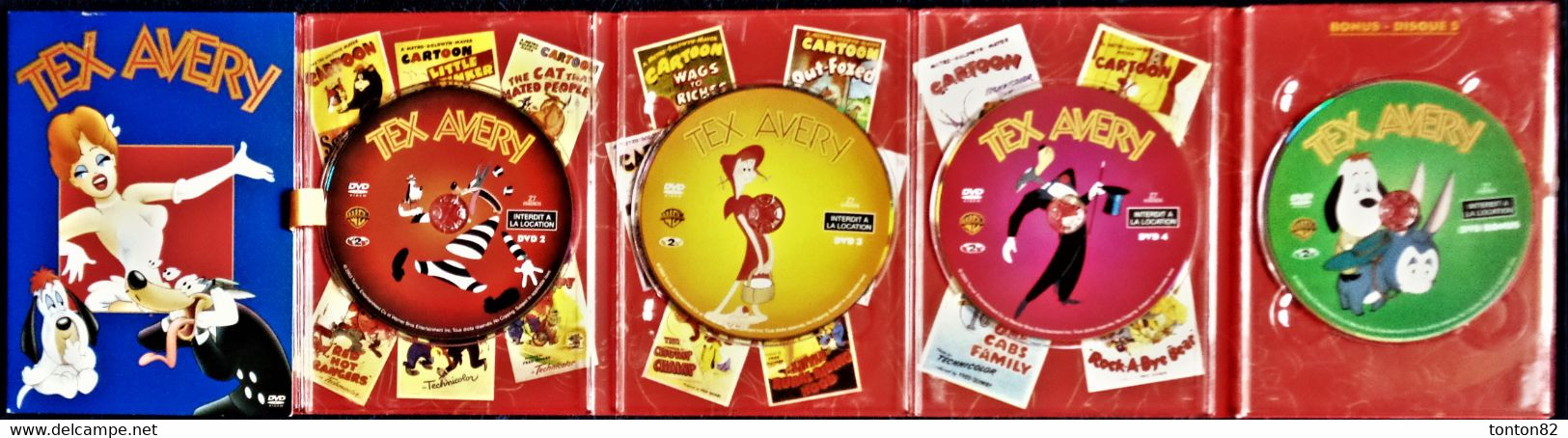 TEX AVERY - Coffret Métal De 4 DVD . - Animatie