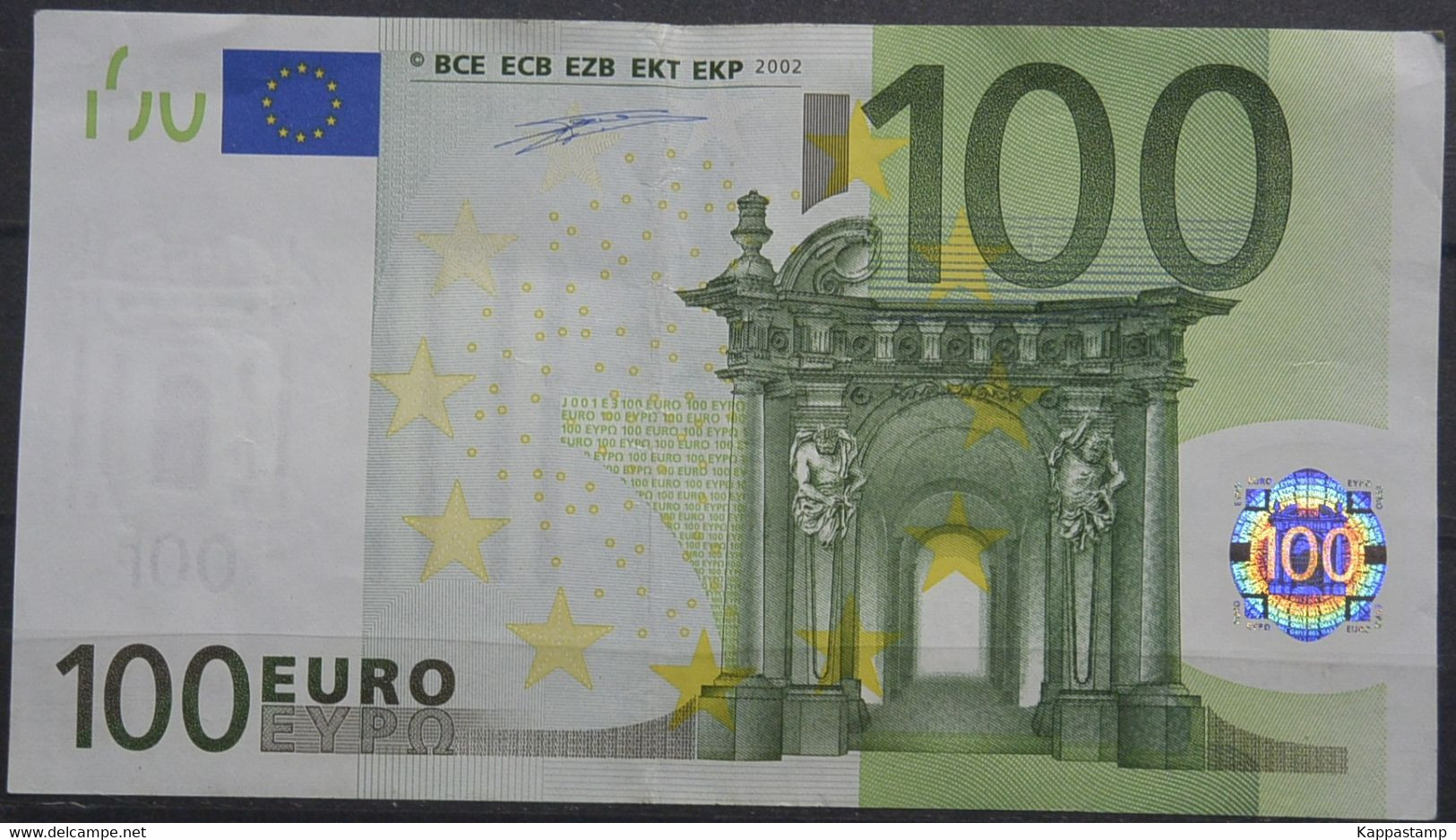 2002 100€ S DUISENBERG Cod. J001E3 P25s. BB (CA-S - 100 Euro