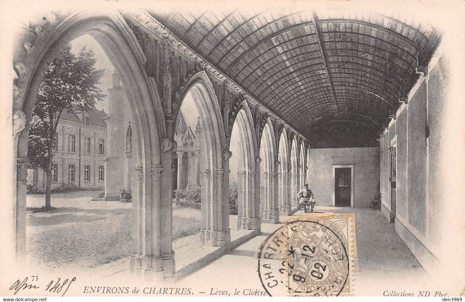 LEVES (Eure-et-Loir) - Le Cloître - Environs De Chartres - Précurseur Voyagé 1902 - Lèves