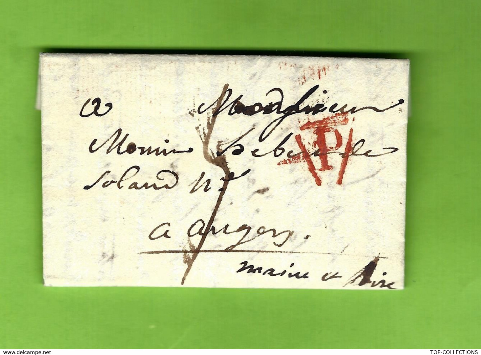 L.A.C. 1816 LONGUE LETTRE AMICALE + POLITIQUE Adressée De PARIS à MR HEBERT DE SOLAND à ANGERS V.GENEALOGIE - Manuscripts