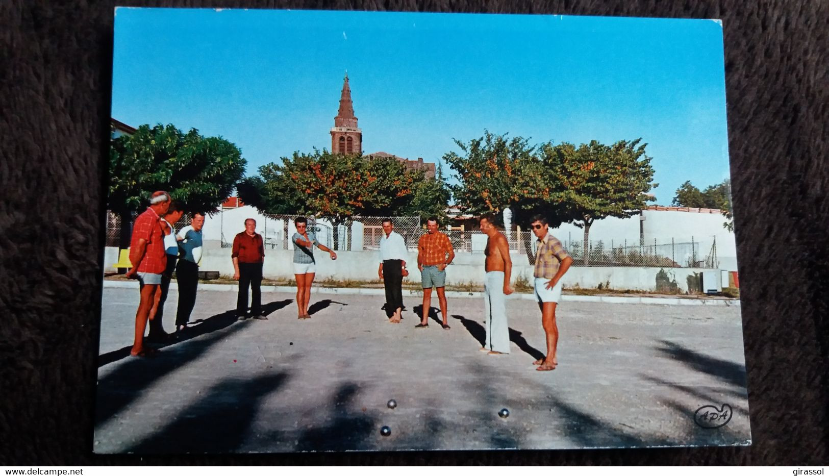 CPSM SPORT PETANQUE JEUX DE BOULES VIAS SUR MER 34 HERAULT LE BOULODROME 1977 - Petanca