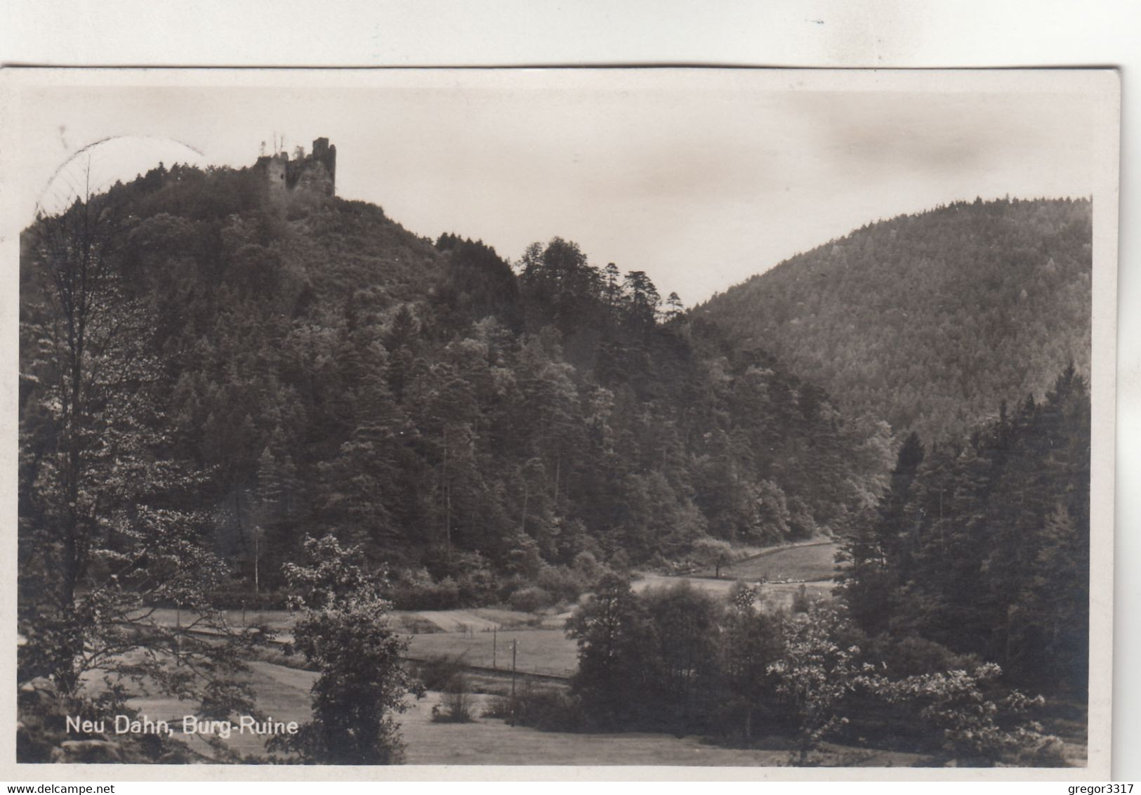 B1193) NEU DAHN - Burg Ruine - Wunderschöne Alte AK - Gel. DAHN 1930 - Dahn