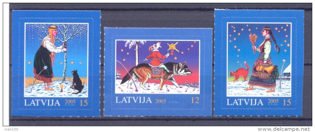 2005. Latvia, Christmas, 3v,  Mint/** - Lettland