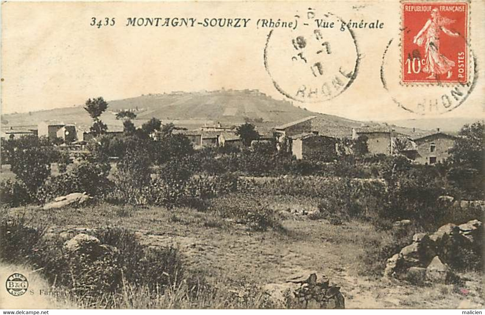 - Dpts Div.- Ref-BC498- Rhône - Montagny Sourzy - Vue Generale - - Brignais