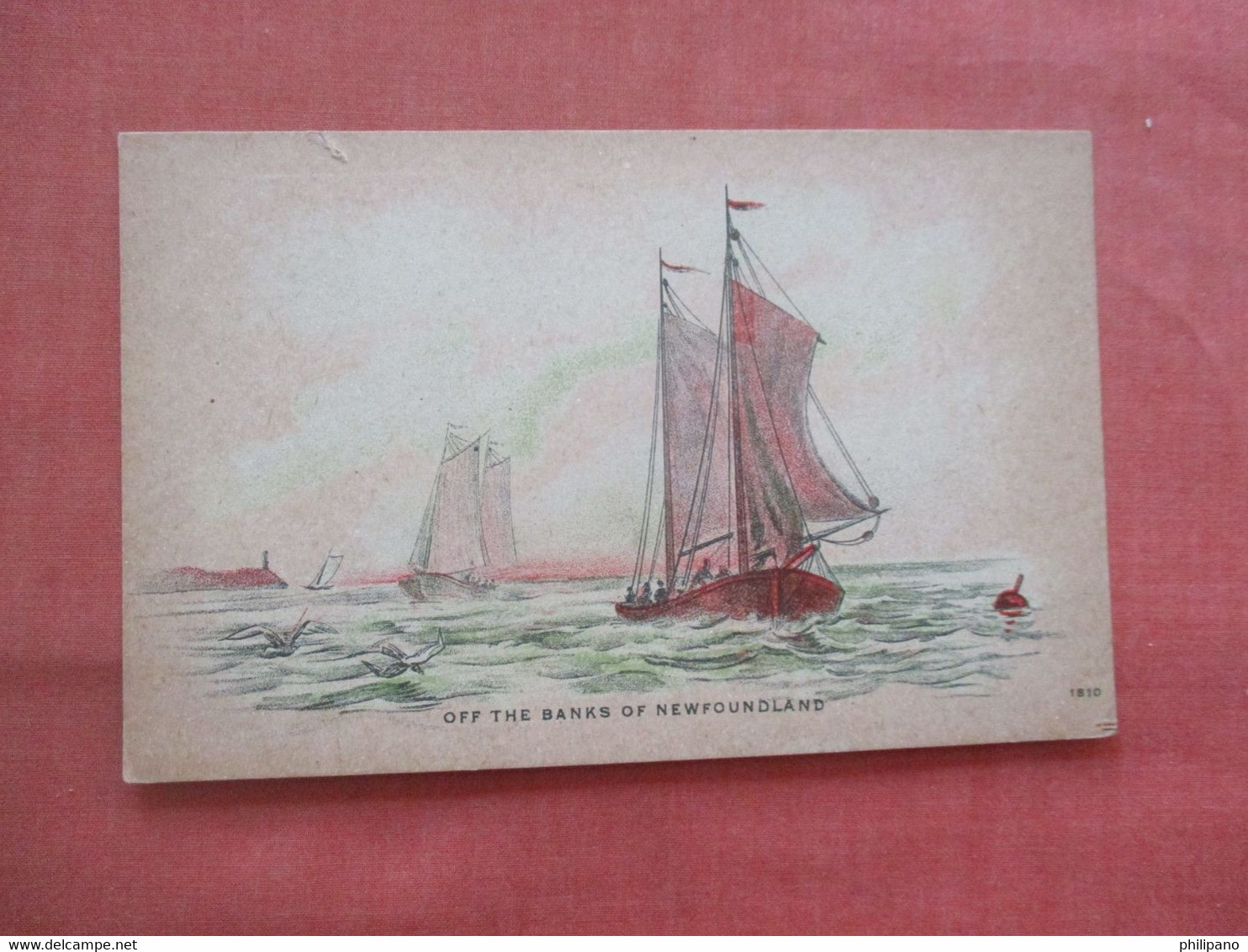 Sailboats Off The Banks Of  Newfoundland           Ref 5588 - Other & Unclassified