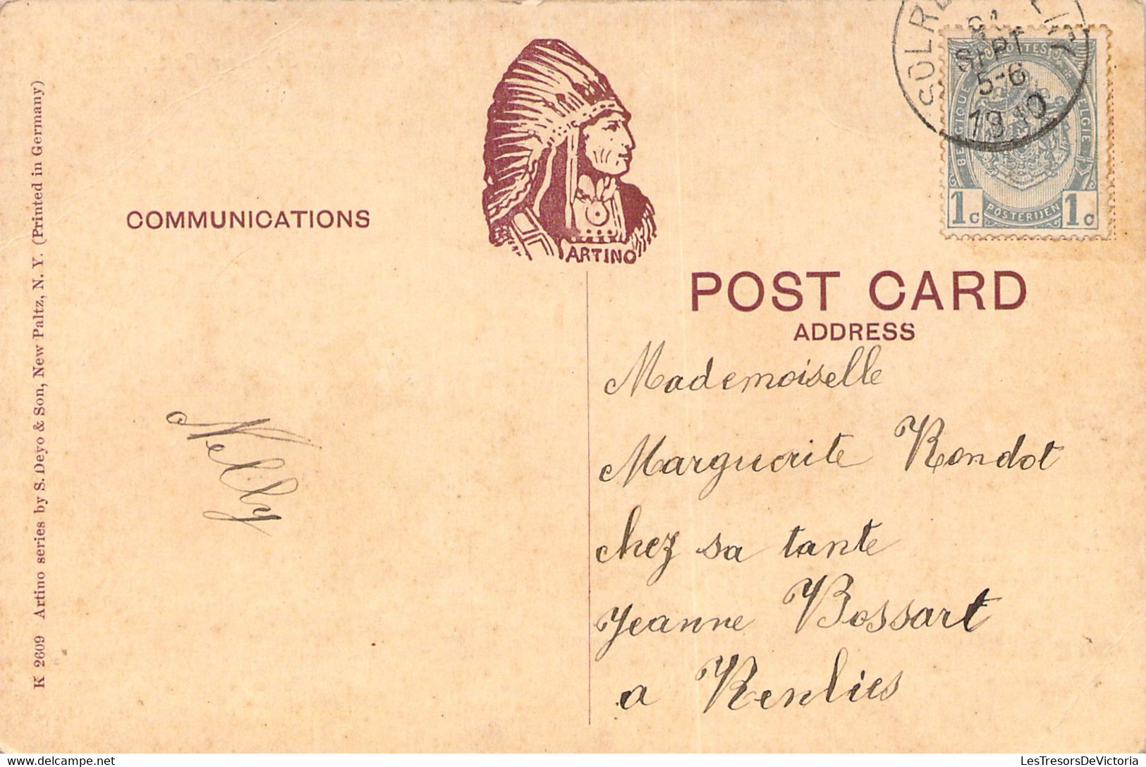 CPA Chestnut - New Paltz - N Y - Colorisé - Envoyé De Belgique 1910 De Solre Saint Géry - Other & Unclassified