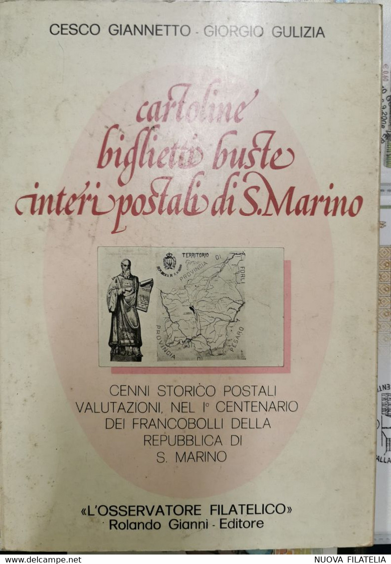 CATALOGO CARTOLINE E INTERI POSTALI SAN MARINO GIANNETTO - GULIZIA - Italie