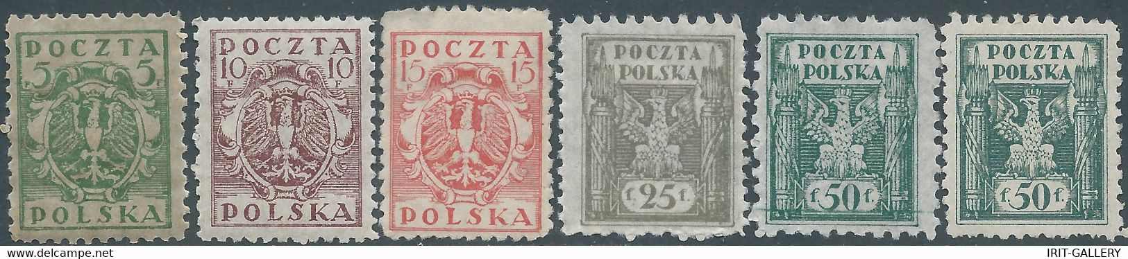 POLONIA-POLAND-POLSKA,1919 North Poland Issues,Mint - Neufs