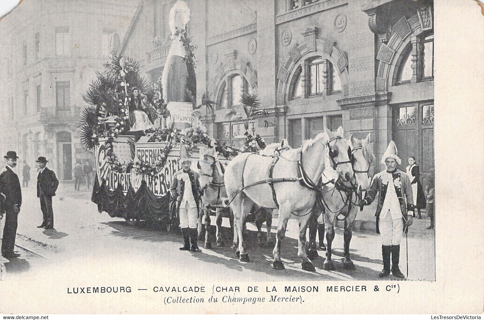 CPA LUXEMBOURG CAVALCADE CHAR DE LA MAISON MERCIER CHAMPAGNE - Epernay - Otros & Sin Clasificación