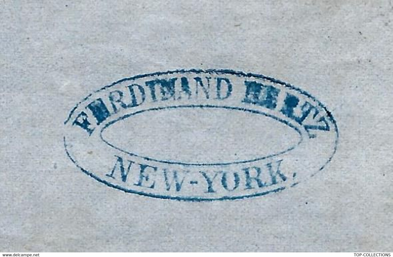 1864 BANQUE COMMERCE NEGOCE INTERNATIONAL NAVIGATION Ferdinand Hertz NEW YORK Pour FOULD BANQUE PARIS - United States