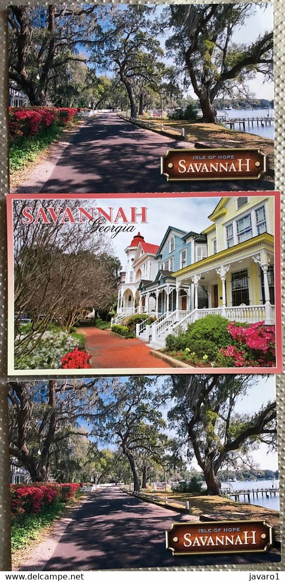 USA :  SAVANNAH ( GEORGIA)  : 3   Postards UNC - Savannah