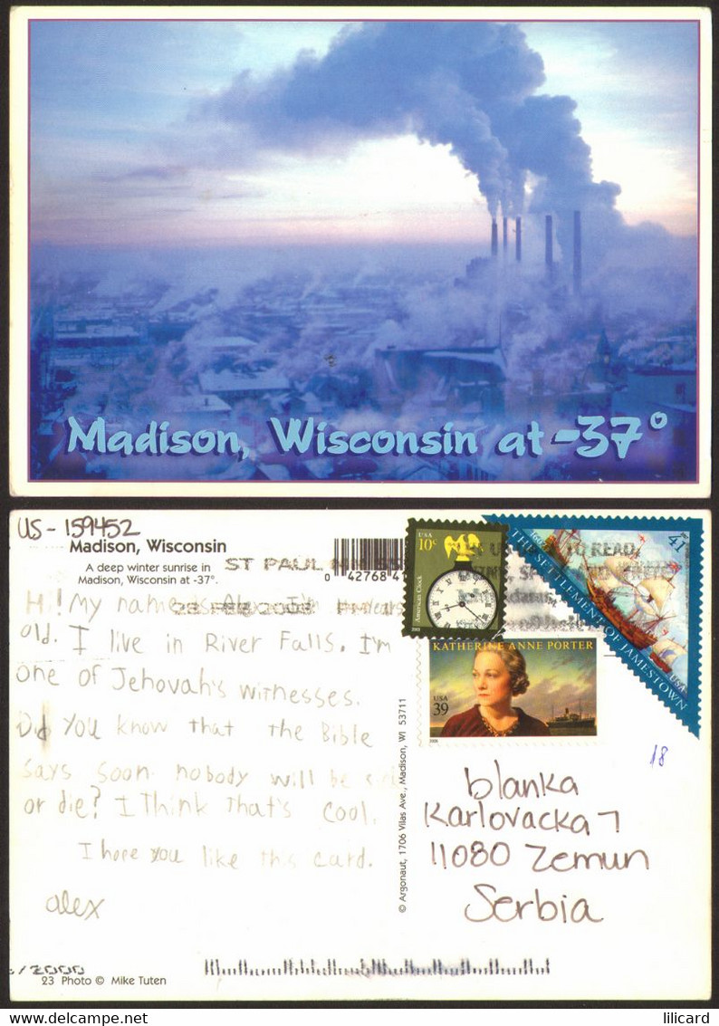 USA America Madison Winter Motive Nice Stamp # 35822 - Madison