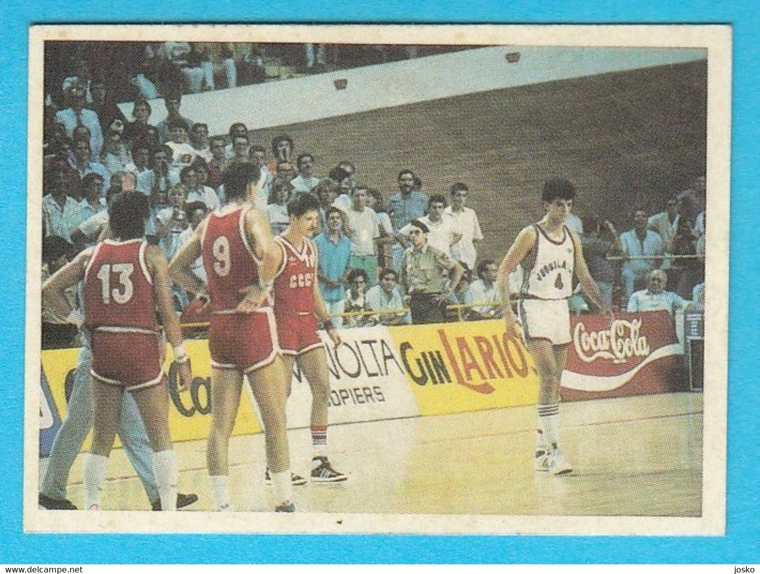 DRAZEN PETROVIC - Yugoslav Old Basketball Card 1980's * New Jersey Nets Brooklyn Nets Portland Trail Blazers NBA - 1980-1989