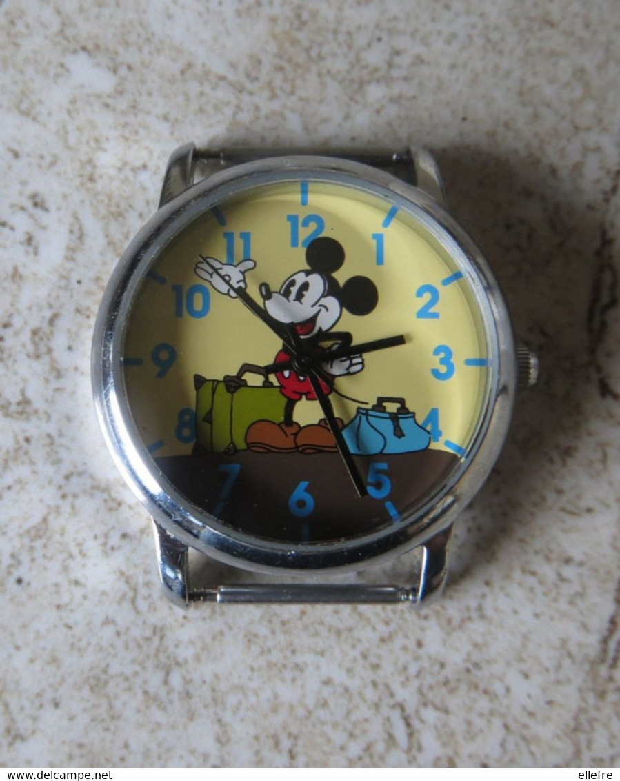 Montre DISNEY - Eurodisney Mickey Avec Ses Bagages - Diamètre 2,8 Cm - Horloge: Modern